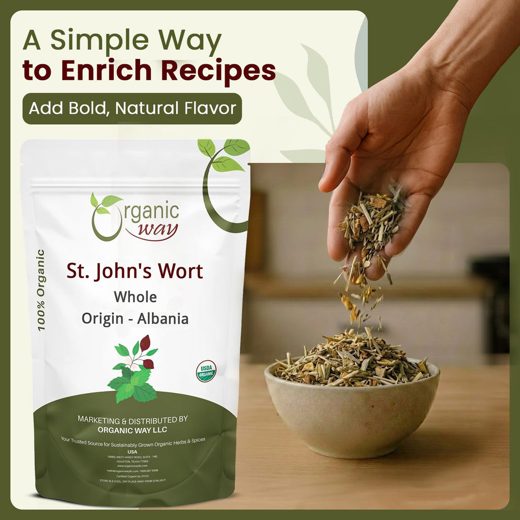 Organic Way St. John's Wort Whole - Herbal Tea - Origin Albania