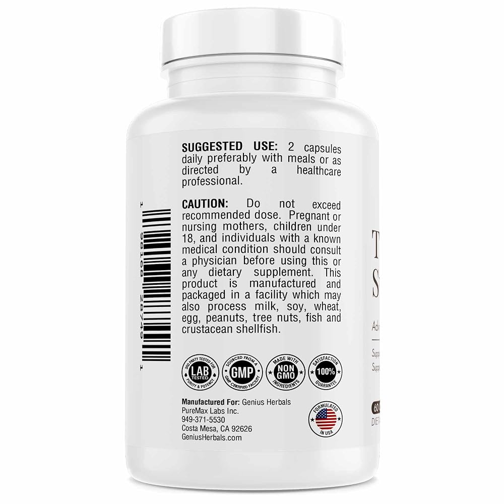 GENIUS HERBALS Thyroid Support with Iodine - 60 Capsules - image 3