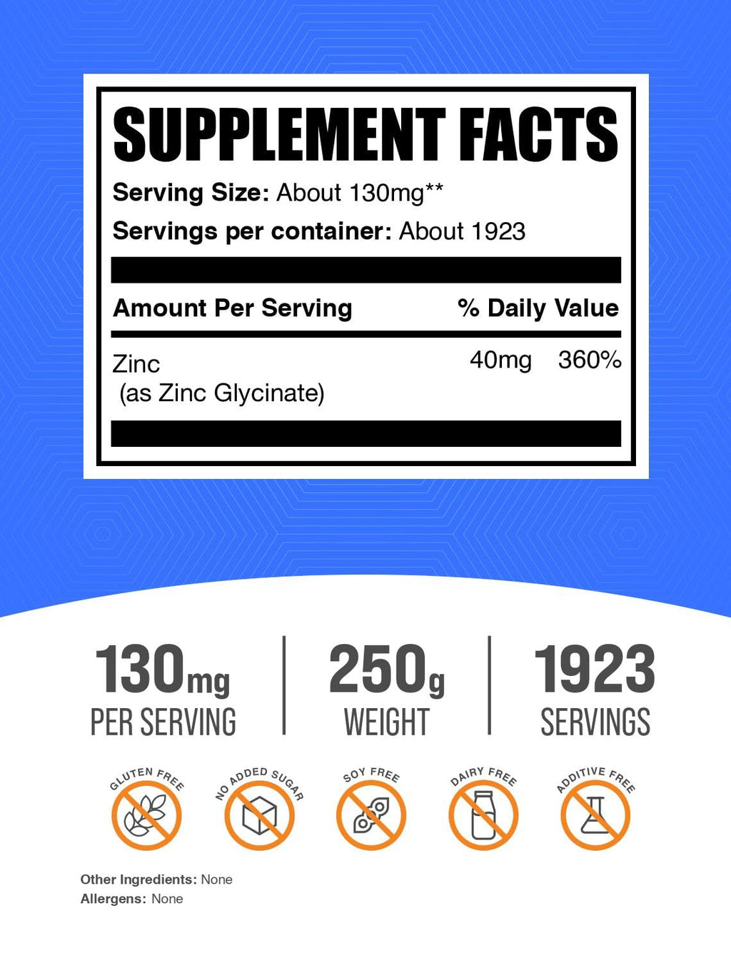 BulkSupplements.com Zinc Glycinate Powder
