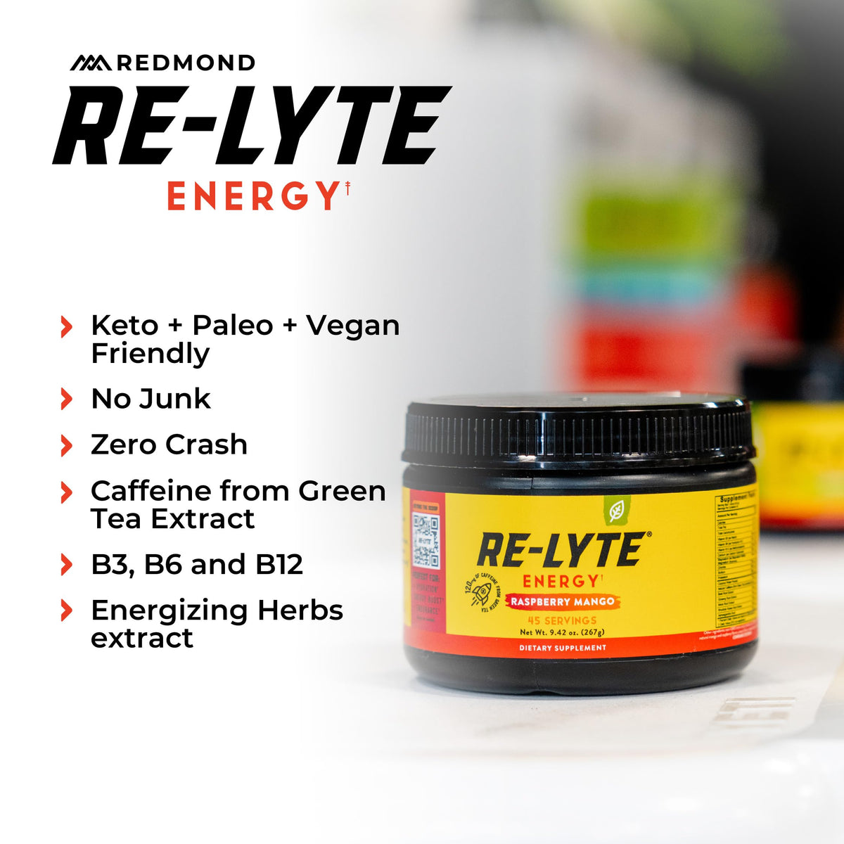 Redmond Re-Lyte Energy Electrolyte Mix Raspberry Mango - 8.6oz - image 4