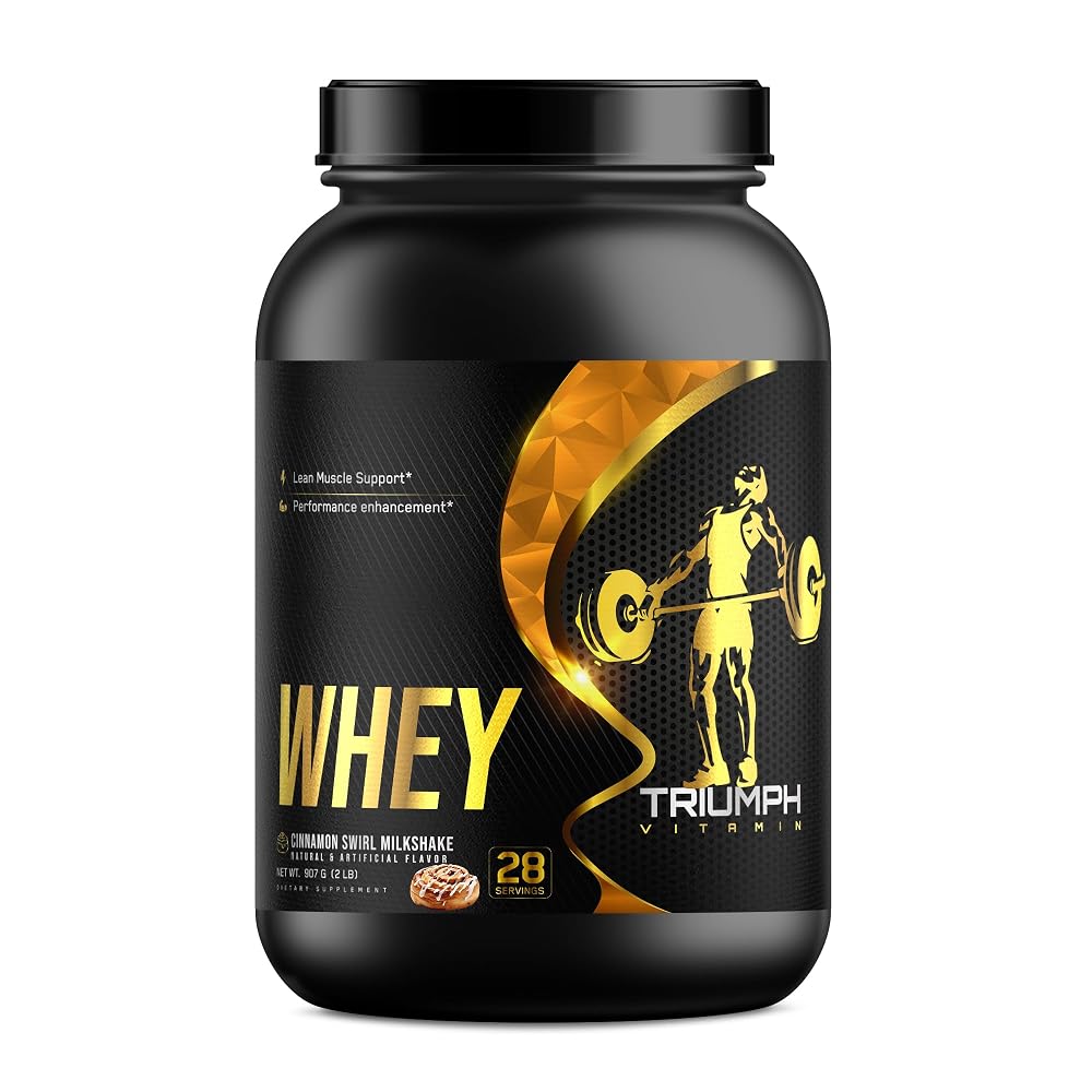 TRIUMPH VITAMIN Pro-Fuel Premium Whey Protein Cinnamon Swirl - 28 Servings