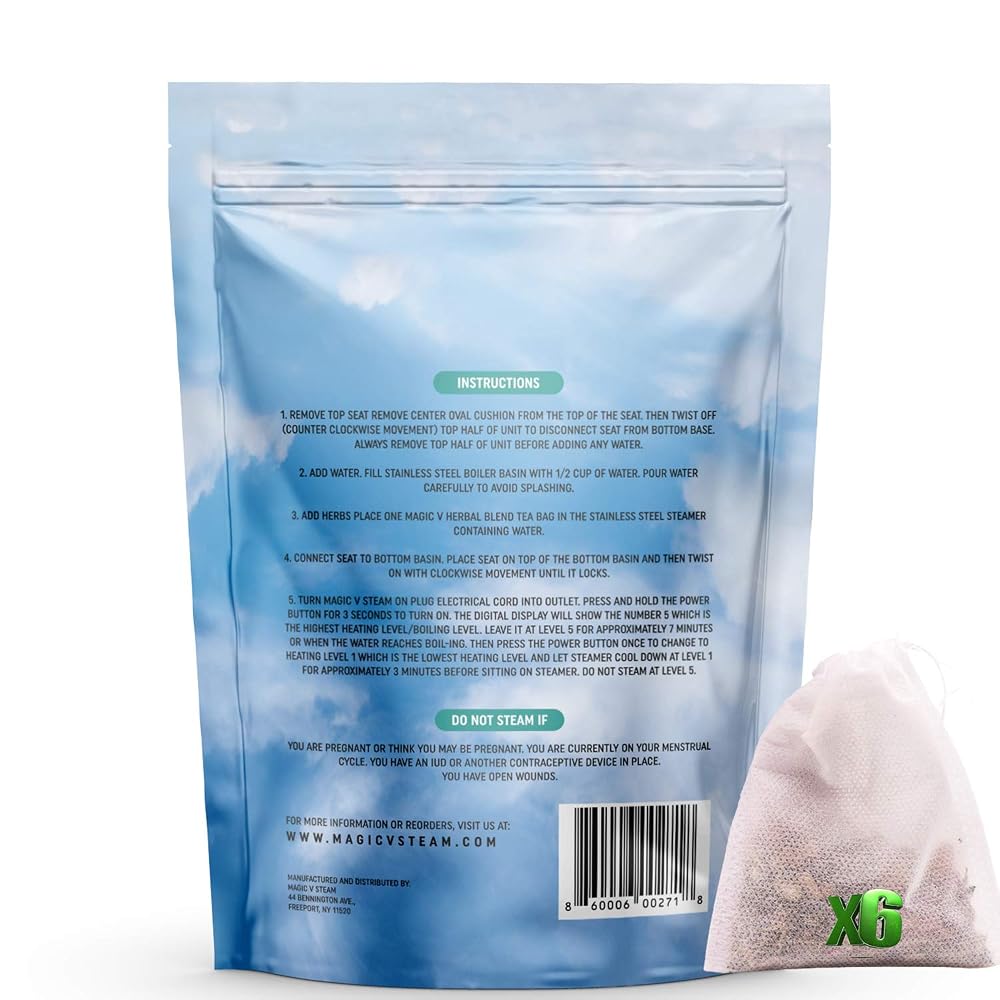 Magic V Serenity Yoni Steam Herbs for Women - 6 Steam Bags - image 3