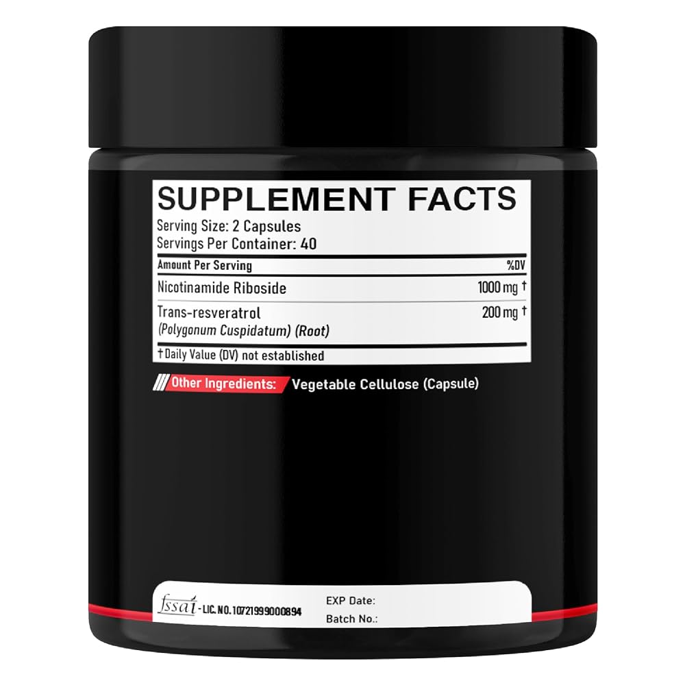 DEDICAD NAD Supplement with Nicotinamide Riboside - 80 Capsules - image 8