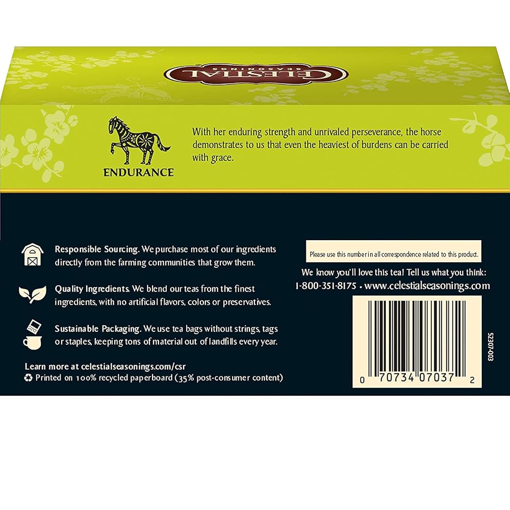 Celestial Seasonings Honey Lemon Ginseng Green Tea - 20 Bags - image 2