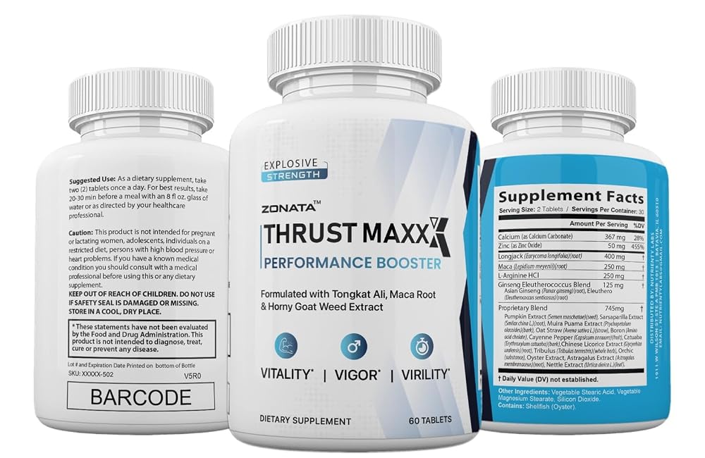 Zonata Thrust Max for Men Pills - 60 Tablets - image 4