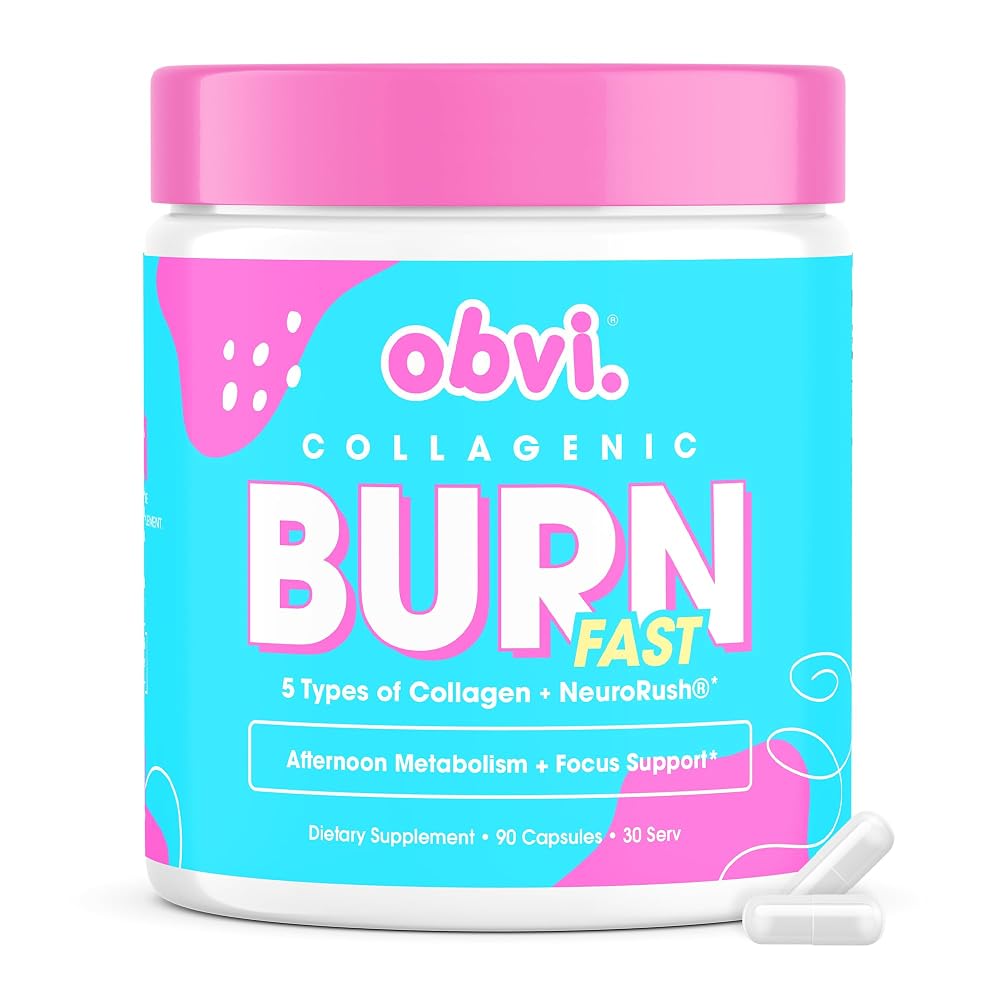 Obvi Multi Collagen Burn Fast Hydrolyzed Collagen - 30 Capsules
