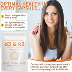 Daiasns D3 K2 Vitamin 10000 IU - 240 Virgin Coconut Oil Softgels