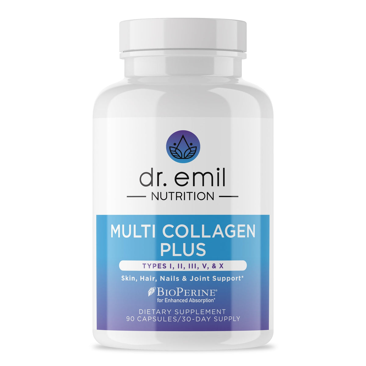 DR. EMIL NUTRITION Multi Hydrolyzed Collagen Types I-X - 90 Capsules