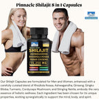 Pinnacle Shilajit 8-in-1 Herbal Supplement Capsules - 60 Count - image 4