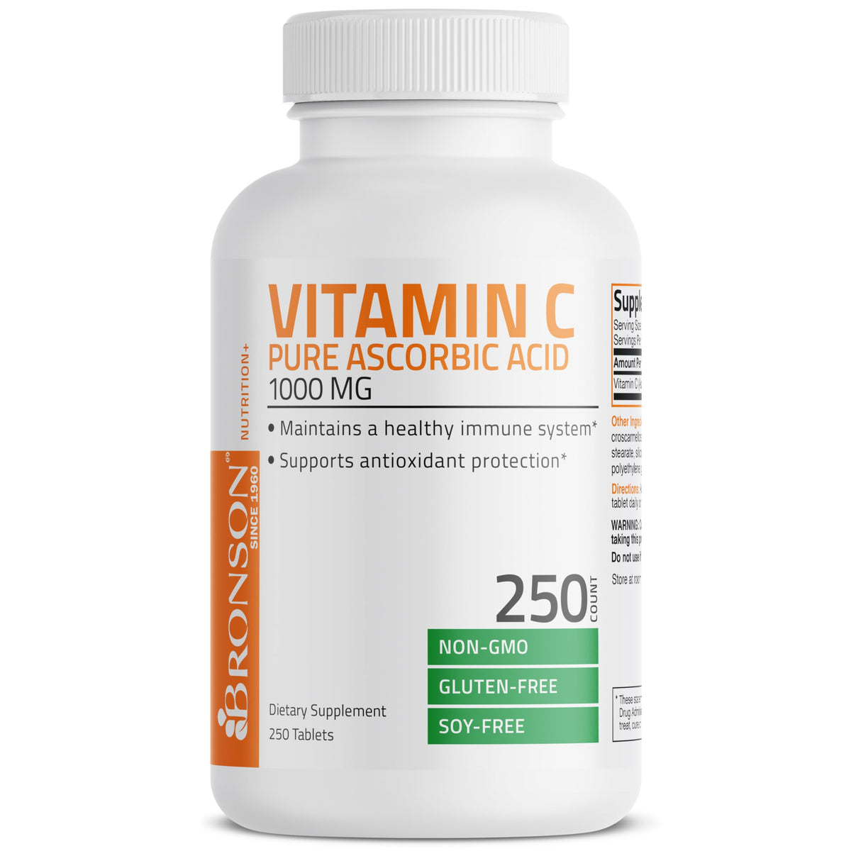 Bronson Vitamin C 1000 mg Premium Non-GMO Ascorbic Acid