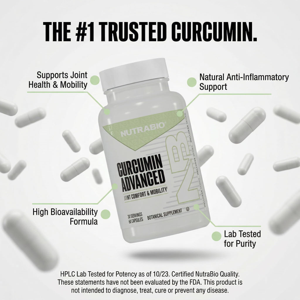 NutraBio Curcumin Advanced Digestion & Joint Support - 60 Capsules - image 8