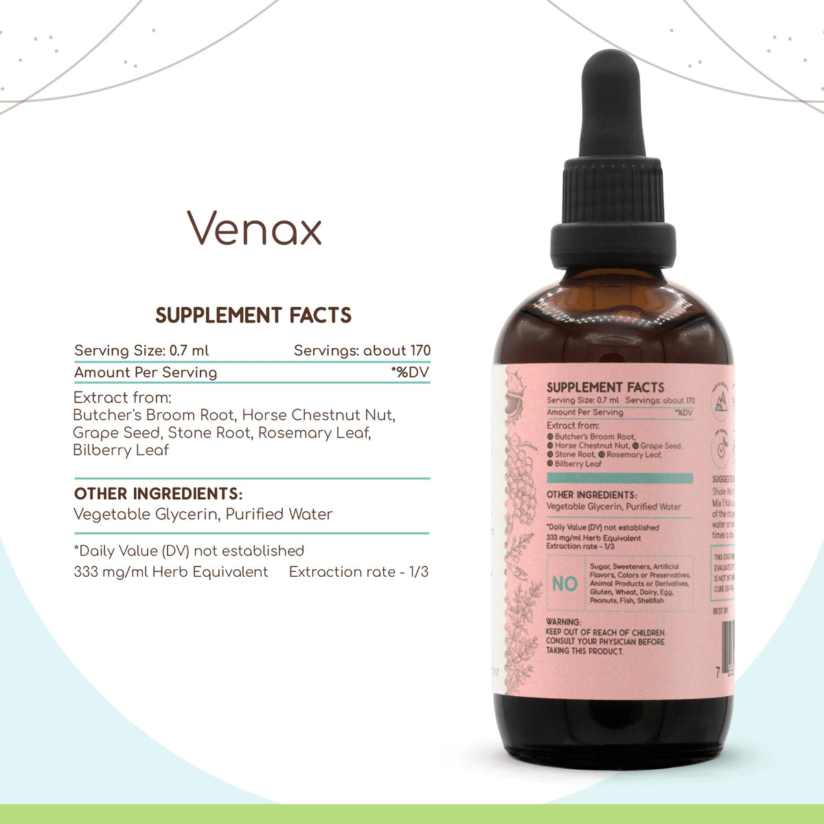 HerbEra Venax B120 Herbal Extract Tincture - 4 Fl Oz - image 3
