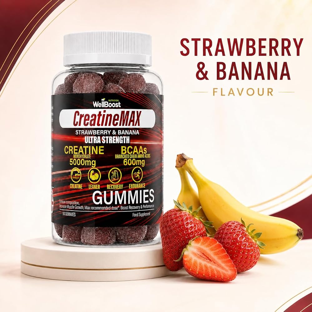 WellBoost Creatine MAX Gummies 5000mg - 90 Gummies - image 7