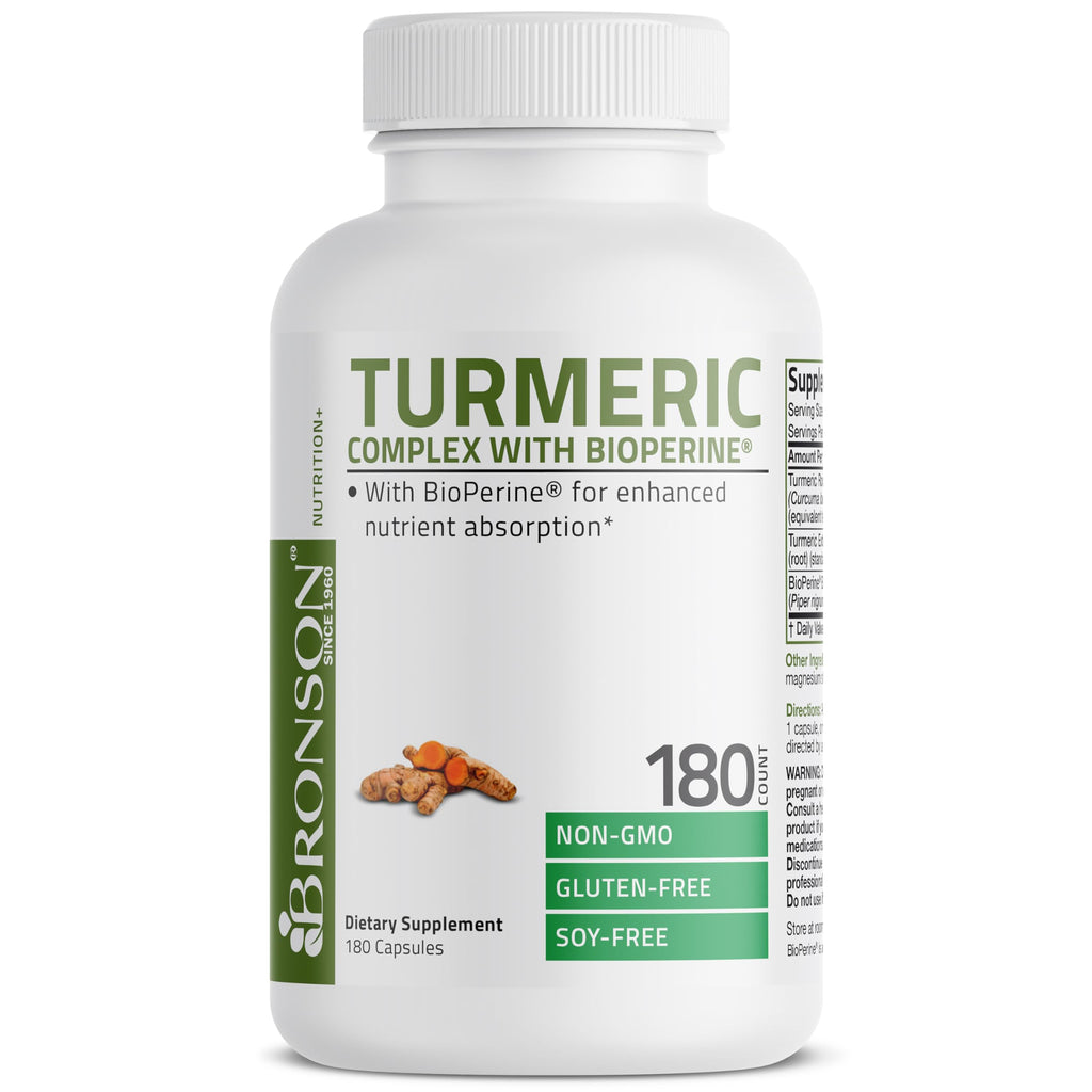 Bronson Turmeric Curcumin with BioPerine - High Potency Premium Joint