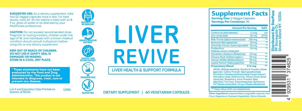 StarPass Labs Liver Revive Natural Detox Support Formula - image 5