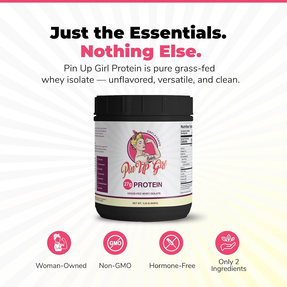 Pin Up Girl Whey Protein Isolate Powder for Women Muscle Building Low