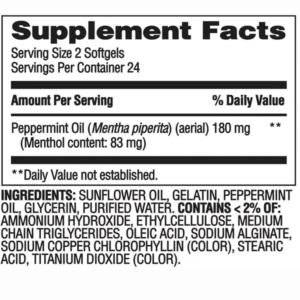 Equate Peppermint Oil Softgels for Digestive Health - 48 Count - image 2