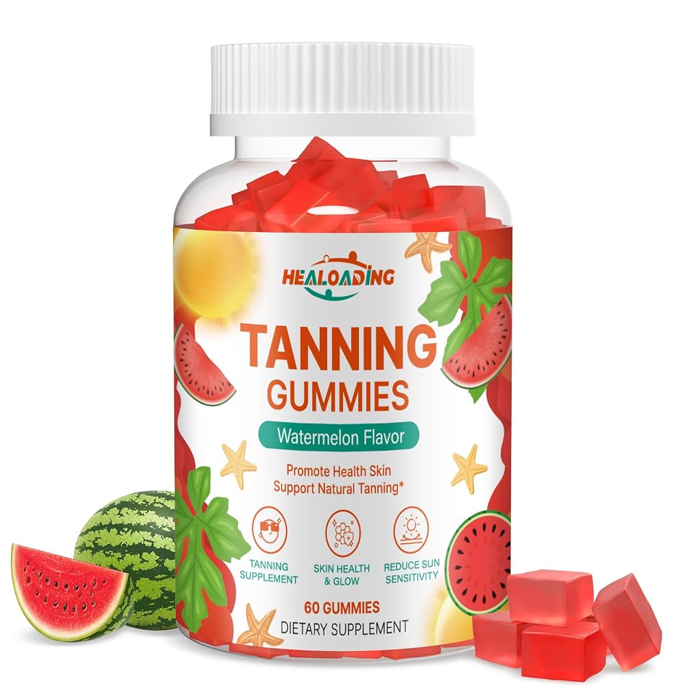 HEALOADING Tanning Gummies with Astaxanthin & Lycopene - 60 Count