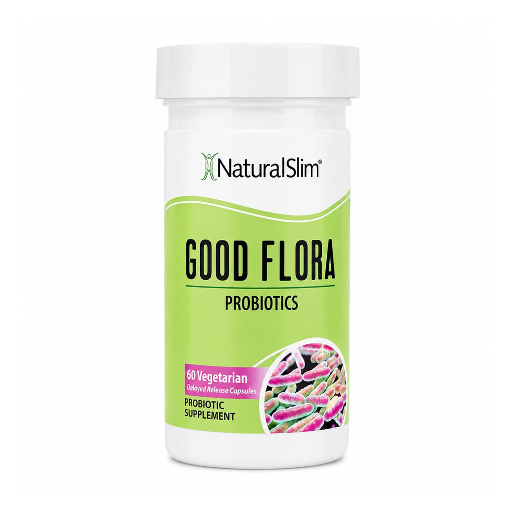 NaturalSlim Good Flora Probiotics for Women and Men - 60 Capsules