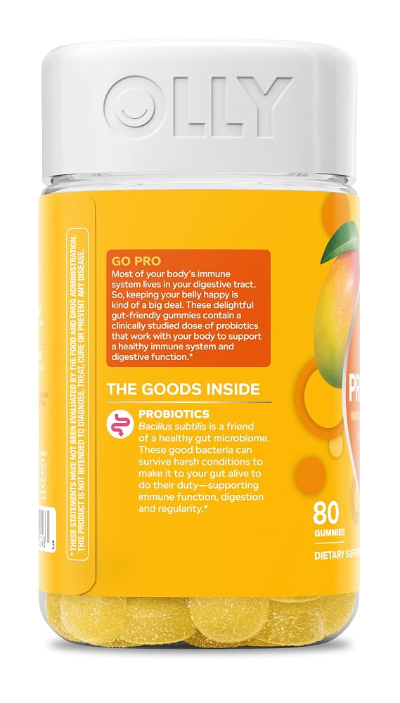 OLLY Probiotic Gummy Immune & Digestive Support Mango - 80 Count - image 9
