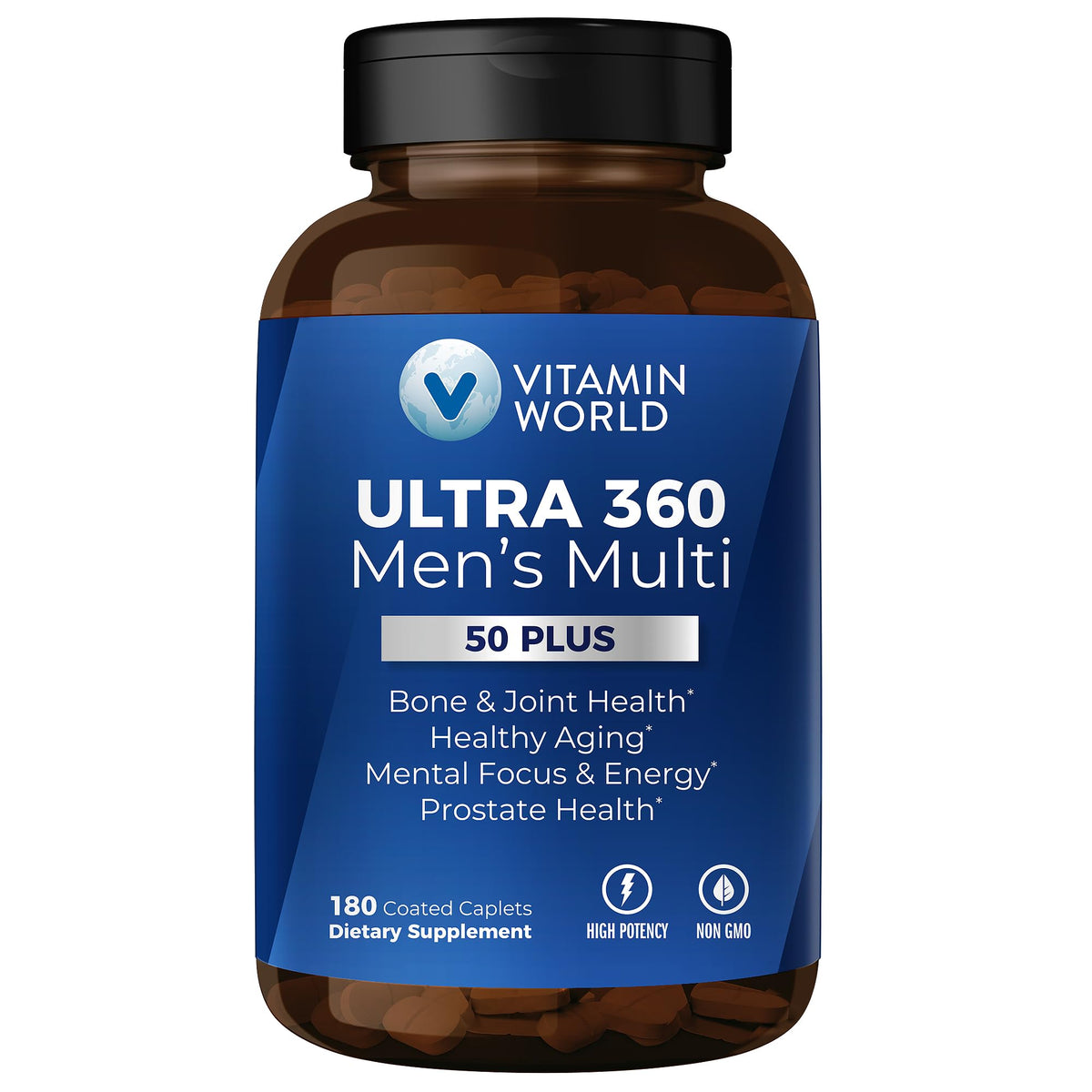 Vitamin World Ultra 360 Multivitamin for Men Over 50 - 180 Caplets