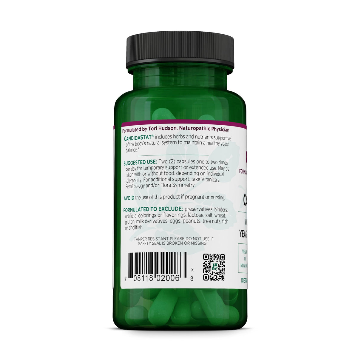 Vitanica CandidaStat, Detox Support with Caprylic Acid, Vegan