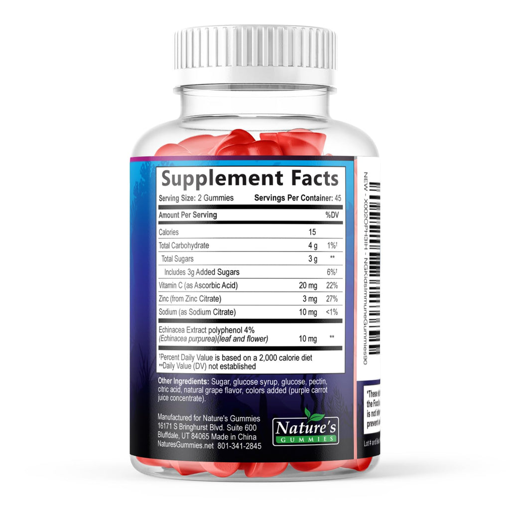 Nature's Nutrition Kids Immune Support Gummies - 90 Gummies - image 9