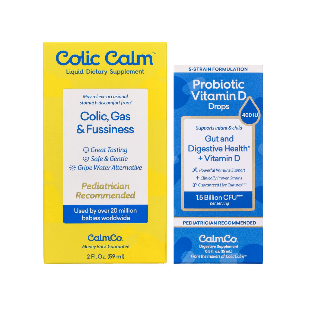 Colic Calm Gripe Water & Probiotic D Drops Combo Pack - 2 Bottles