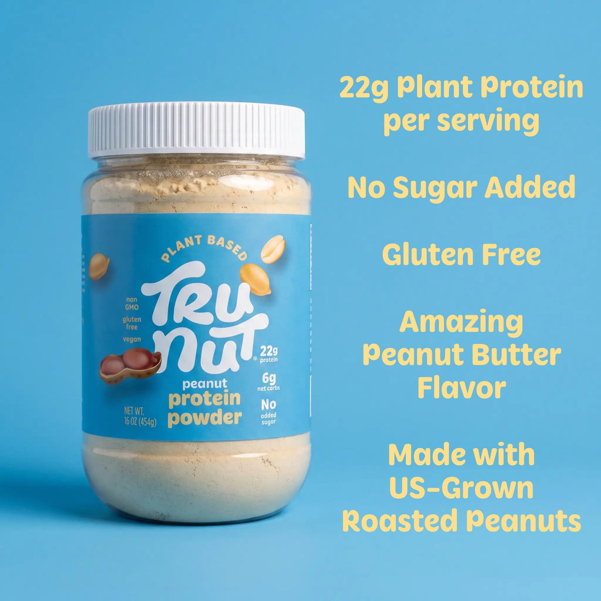 Tru-Nut Vegan Peanut Protein Powder - 16 oz - image 6