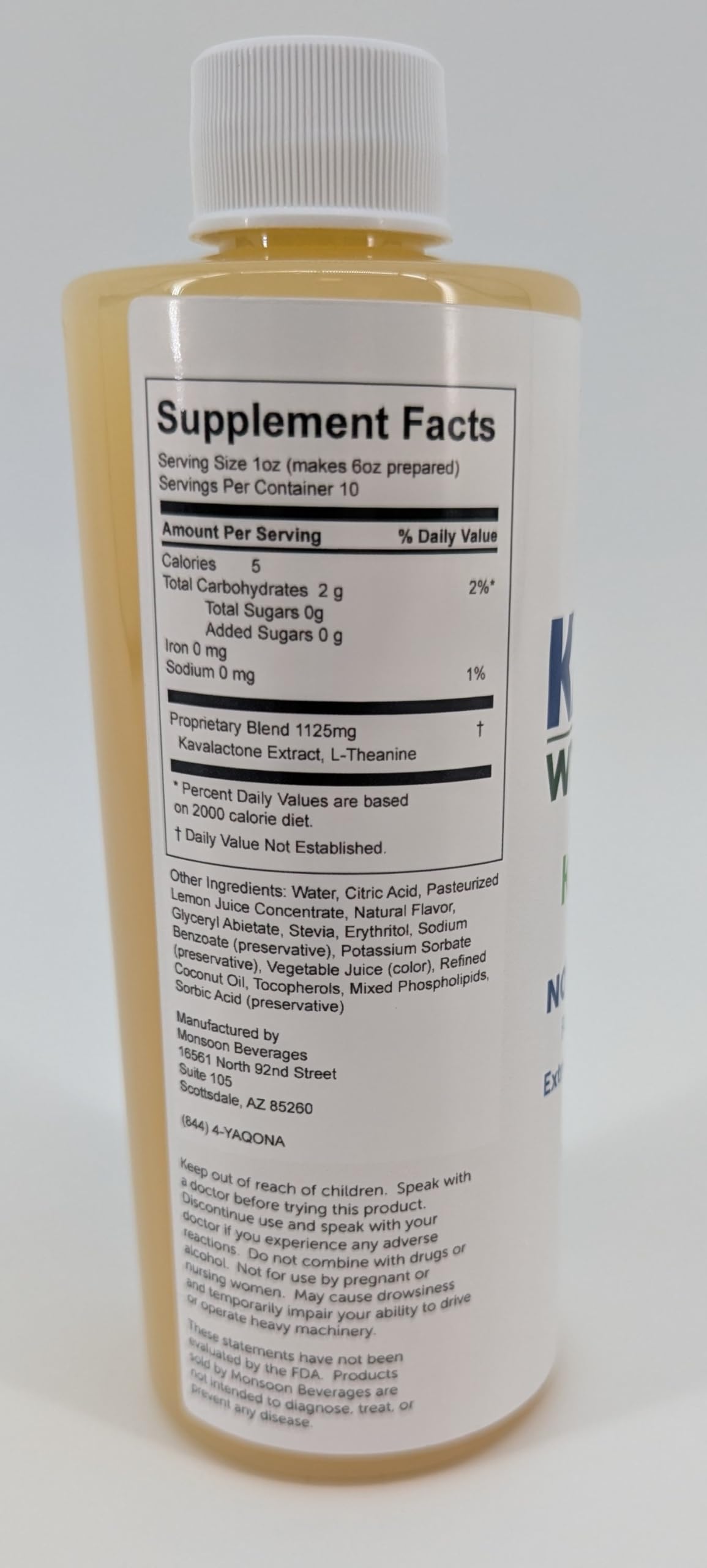 KALM Kava Concentrate Kavarita Lemon-Lime - 10 Fl Oz - image 2