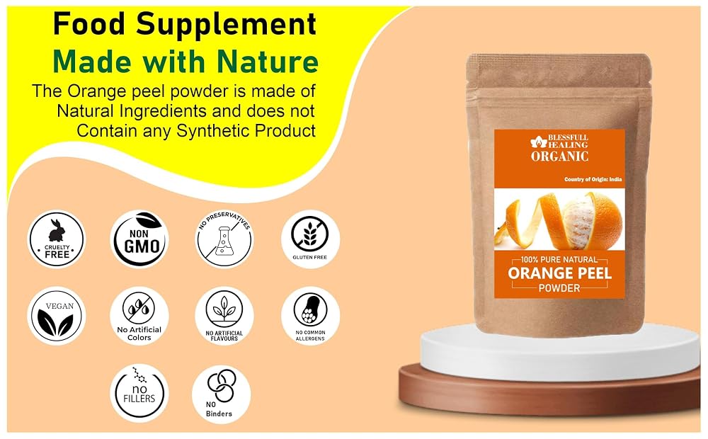 Blessfull Healing Organic Orange Peel Powder - 200g - image 4