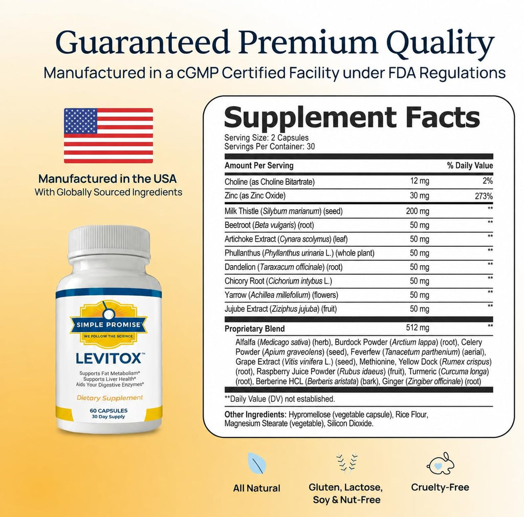 Simple Promise Levitox Milk Thistle Liver Support - 60 Capsules - image 3