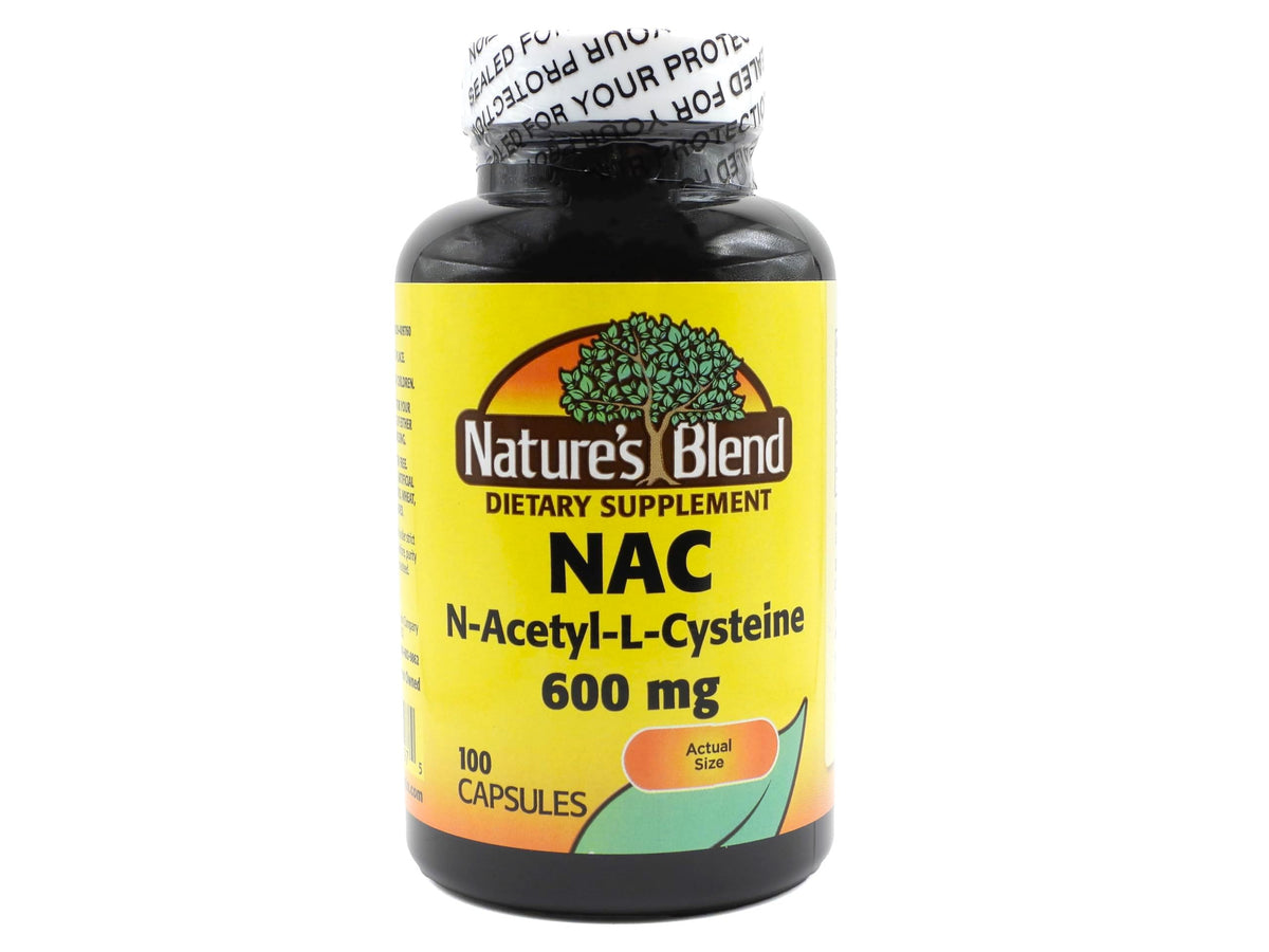 Nature's Blend NAC N-Acetyl-L-Cysteine 600mg - 100 Capsules