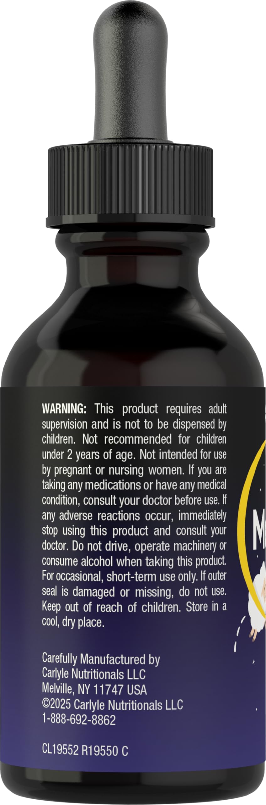 Carlyle Kids Melatonin Liquid 1 mg - 2 fl oz (Pack of 2) - image 3