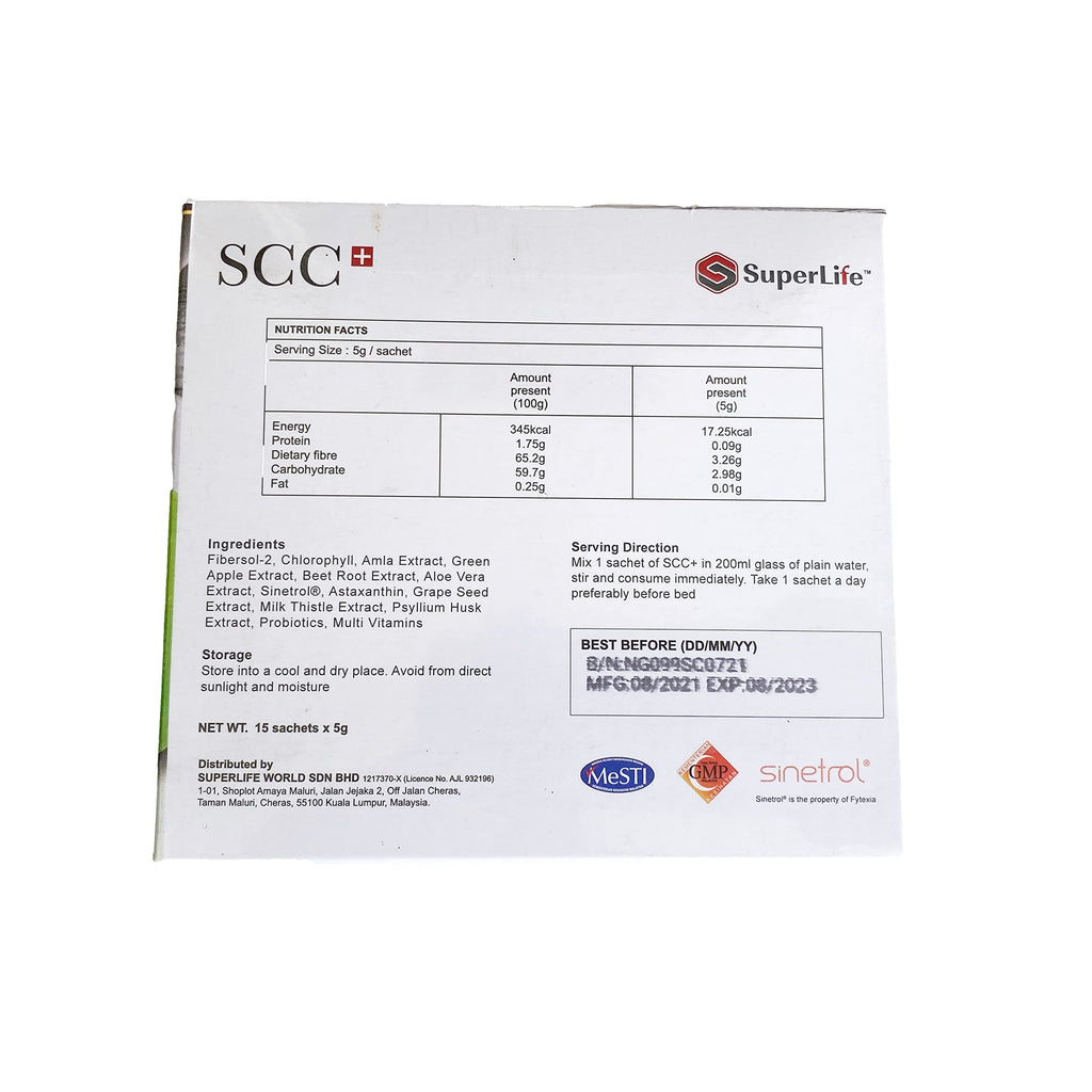 Superlifeworld SCC+ Colon Care Powder - 15 Count - image 2