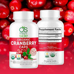 OS Organic Side Cranberry Capsules for Urinary Health - 120 Capsules - image 5