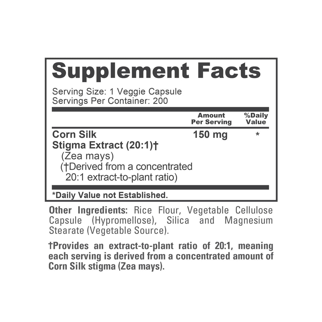 NusaPure Corn Silk 150mg Vegan - 200 Vegetarian Capsules - image 4