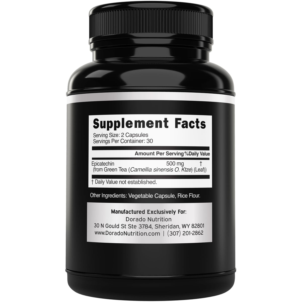 Dorado Nutrition Epicatechin Extract 500mg - 60 Capsules - image 2
