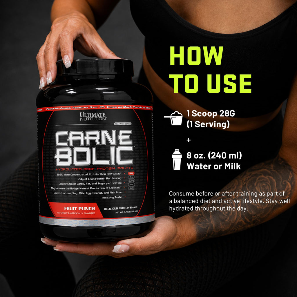 Ultimate Nutrition CarneBOLIC Hydrolyzed Beef Protein Isolate Powder