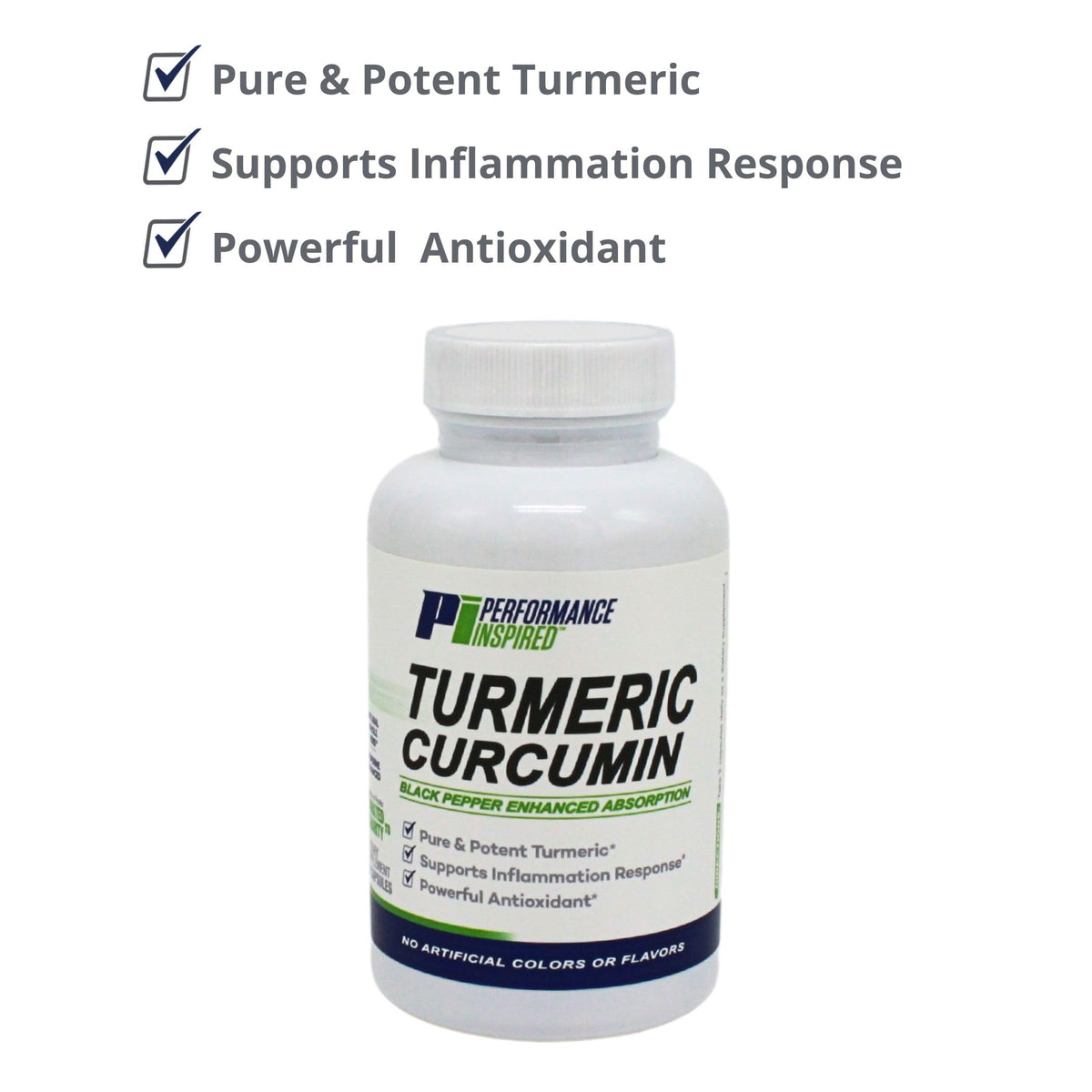 Performance Inspired Nutrition Turmeric Curcumin Capsules for Joint Support - image 6