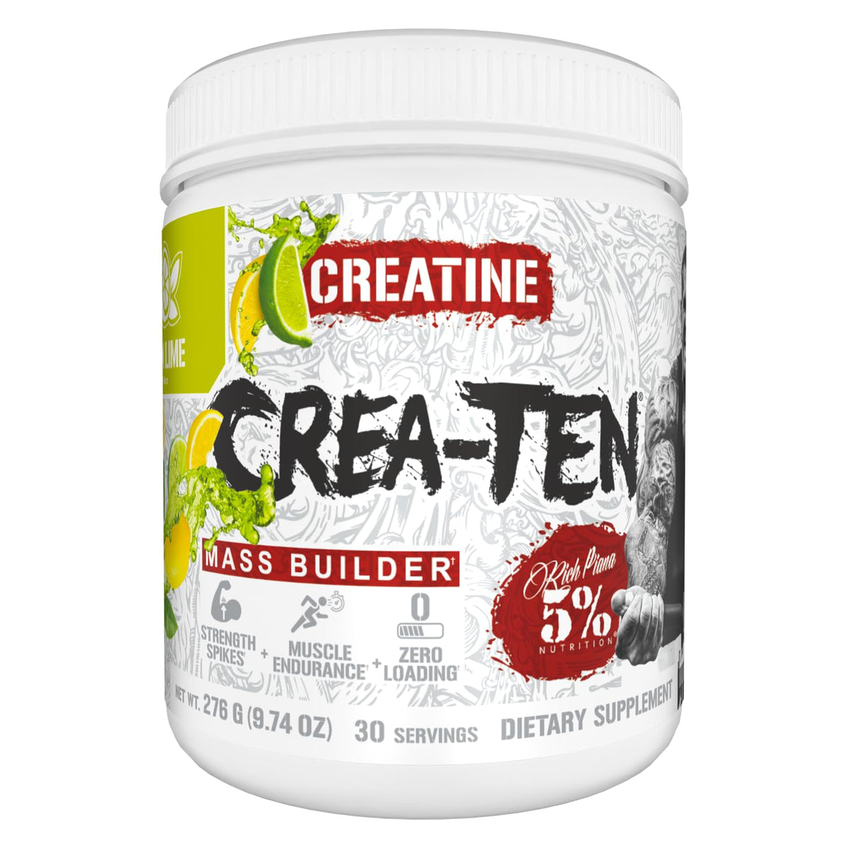 5% Nutrition CreaTEN - Flavored Creatine Powder Blend