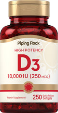 Piping Rock Vitamin D3 10000 IU - 250 Softgels