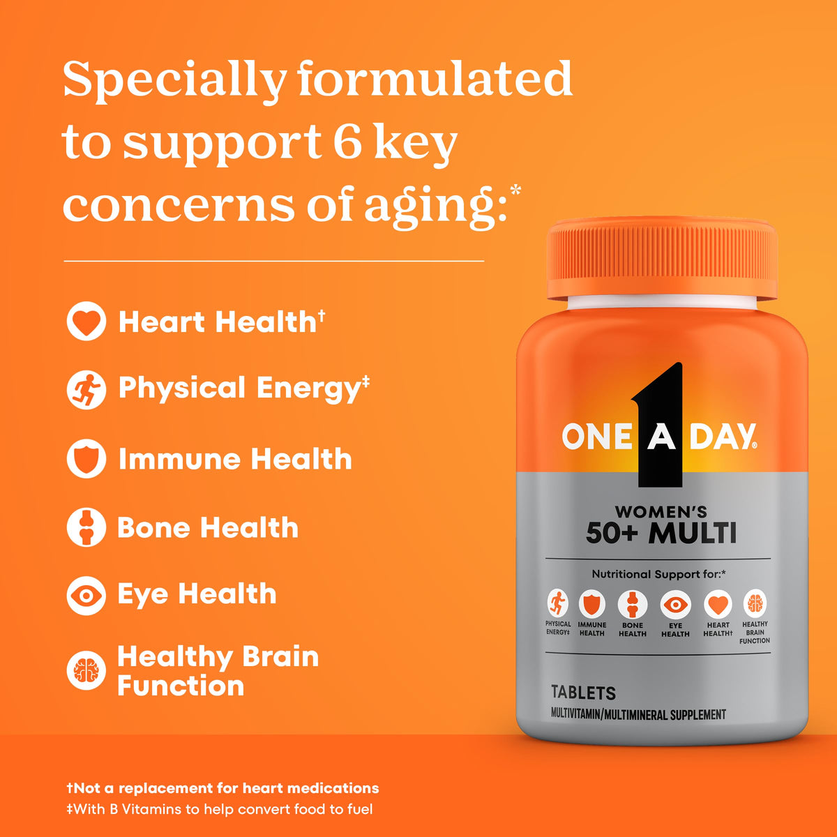 One A Day Women 50+ Multivitamin - 100 Tablets - image 2