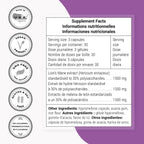 Supersmart Lion's Mane 1500mg per Day - 90 Vegetarian Capsules - image 4