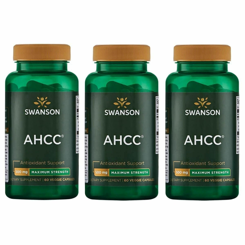 Swanson Maximum Strength AHCC Mushroom Extract 500 mg - 180 Vegetarian Capsules