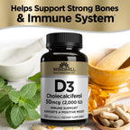 Windmill Vitamin D3 Cholecalciferol 2000 IU - 100 Softgels - image 3