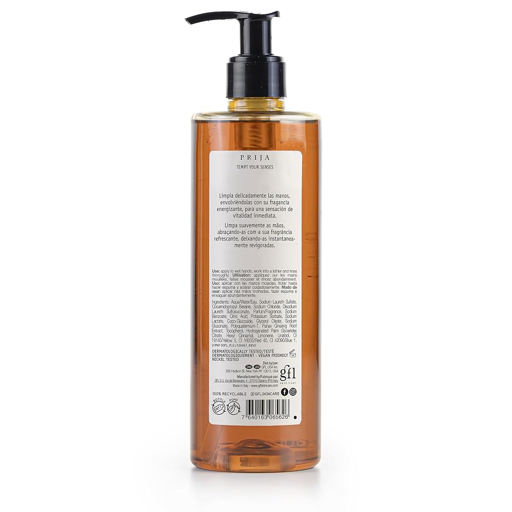 Prija Vitalising Hand Wash with Ginseng Extract - 6 x 12.85 fl oz - image 2