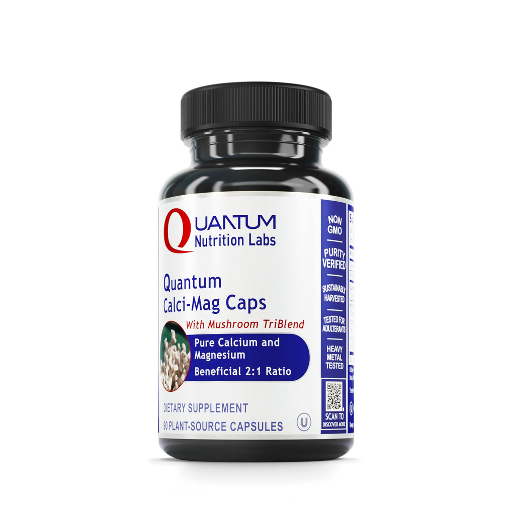 Quantum Nutrition Labs Calci-Mag Caps - 90 Vegetarian Capsules