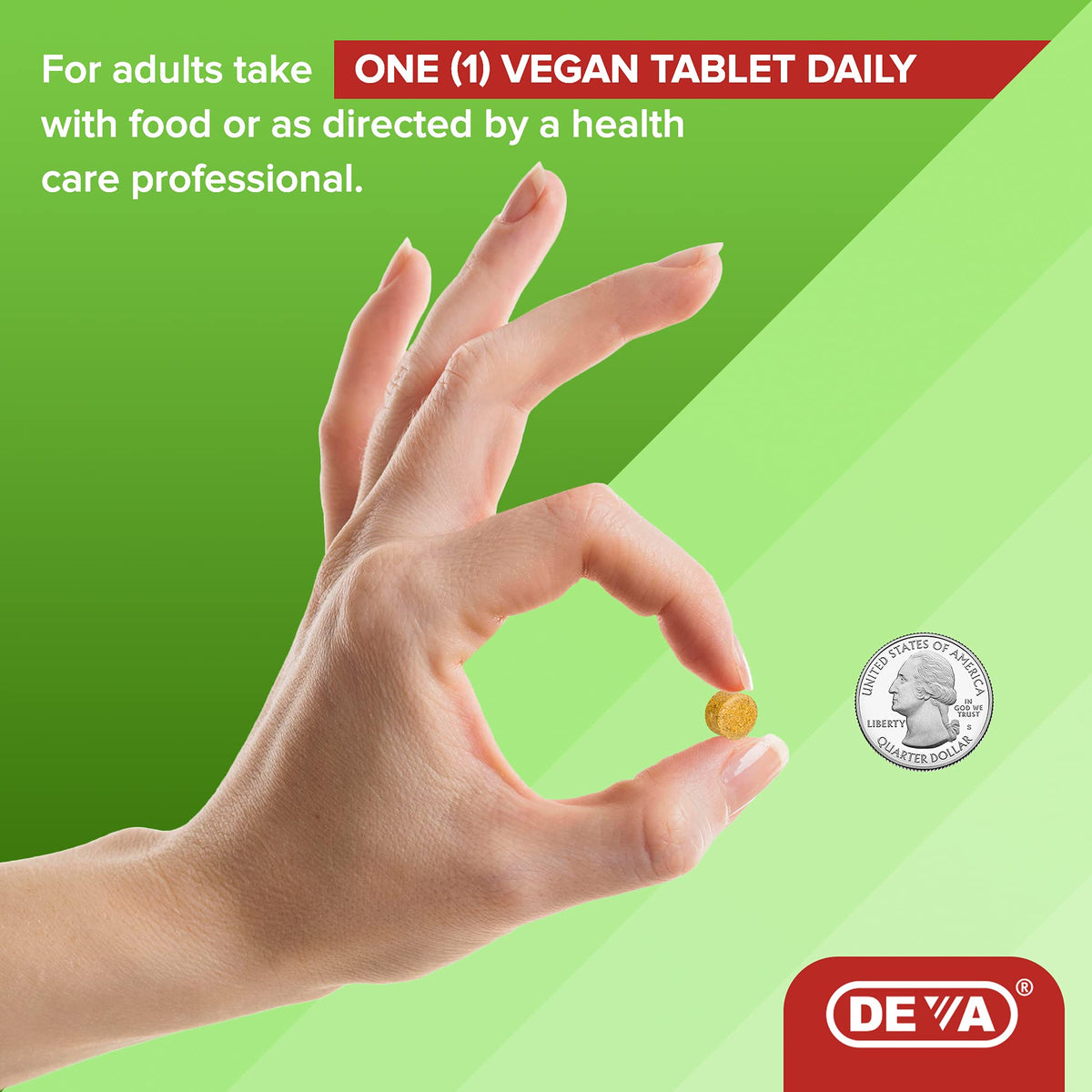 DEVA Vegan Multivitamin and Mineral Supplement Iron-Free - 90 Tablets - image 5