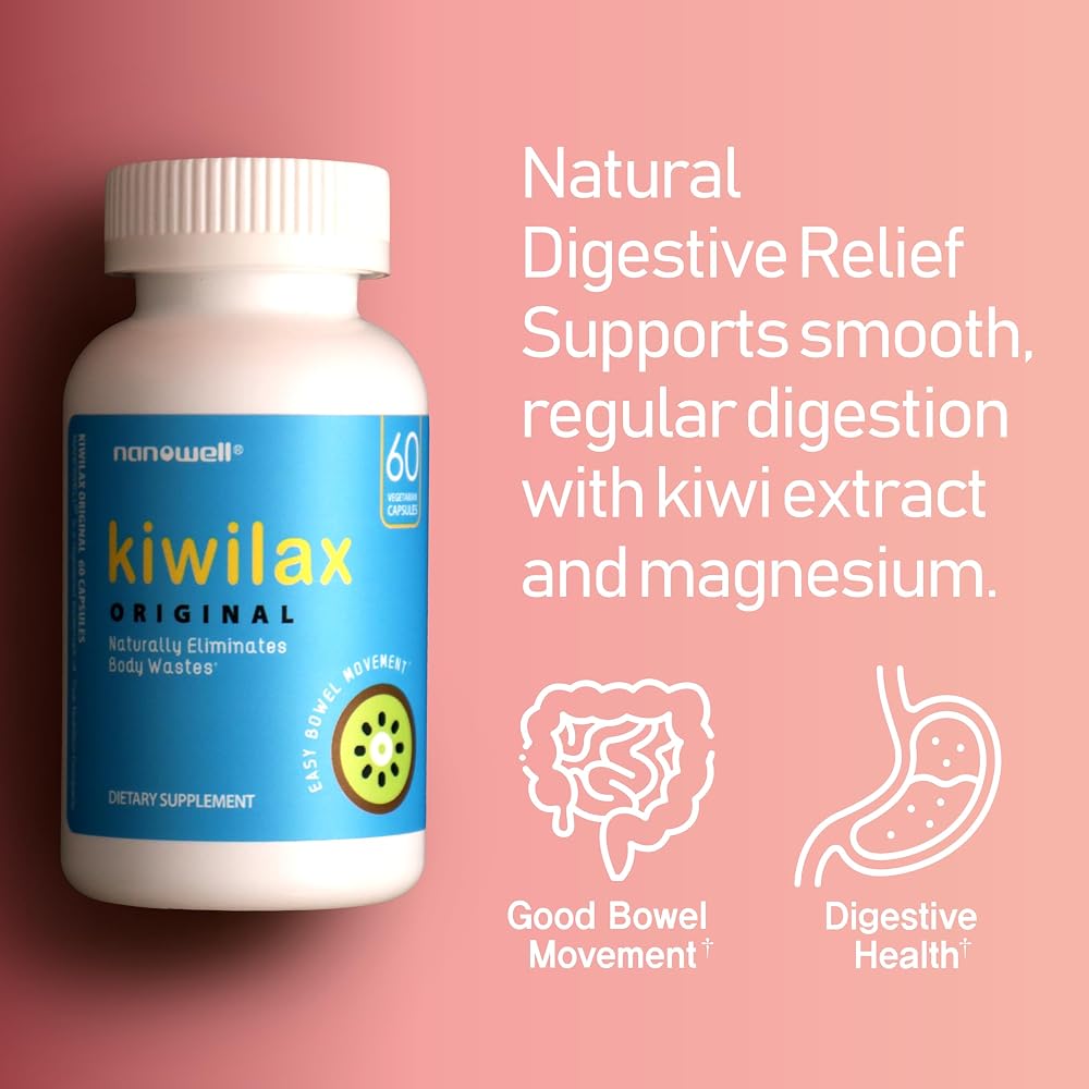 NANOWELL Kiwilax Original Digestive Support - 60 Capsules - image 4